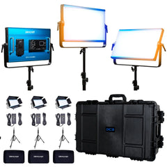 Dracast X Series LED2000 Bi-Color LED 3 Light Kit with Injection Molded Travel Case