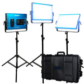 Dracast X Series LED2000 Daylight LED 3 Light Kit with Injection Molded Travel Case