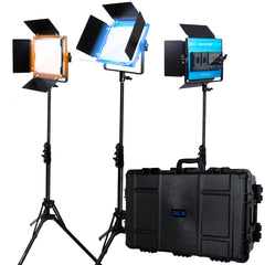 Dracast X Series LED500 Bi-Color LED 3 Light Kit with Injection Molded Travel Case