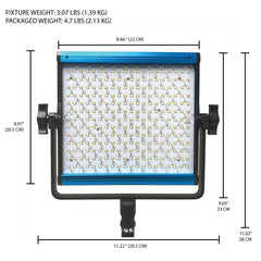 Dracast X Series LED500 Bi-Color LED 3 Light Kit with Nylon Padded Travel Case