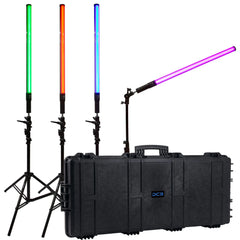 Dracast X Series LED Lighting Kit 10 (x4 DRXLT800, 1190 Travel Case)