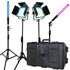 Dracast X Series LED Lighting Kit 13 (x2 DRX500RGB, x2 DRXLT400)