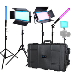 Dracast X Series LED Lighting Kit 18 (x2 DRX1000RGB, x1 DRX240RGB, x2 DRXLT400)