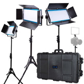 Dracast X Series LED Lighting Kit 2 (x1 DRX500BN, x2 DRX1000BN, x1 DRX240B, 8305F Travel Case)
