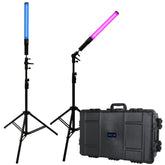 Dracast X Series LED Lighting Kit 5 (x2 DRXLT400, 8305F Travel Case)