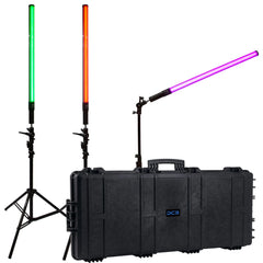 Dracast X Series LED Lighting Kit 9 (x3 DRXLT800, 1190 Travel Case)