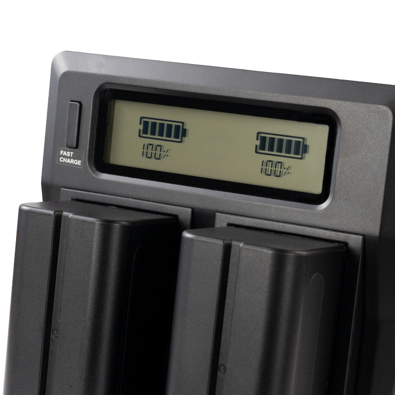 Dual NP-F Battery Charger with Digital Display