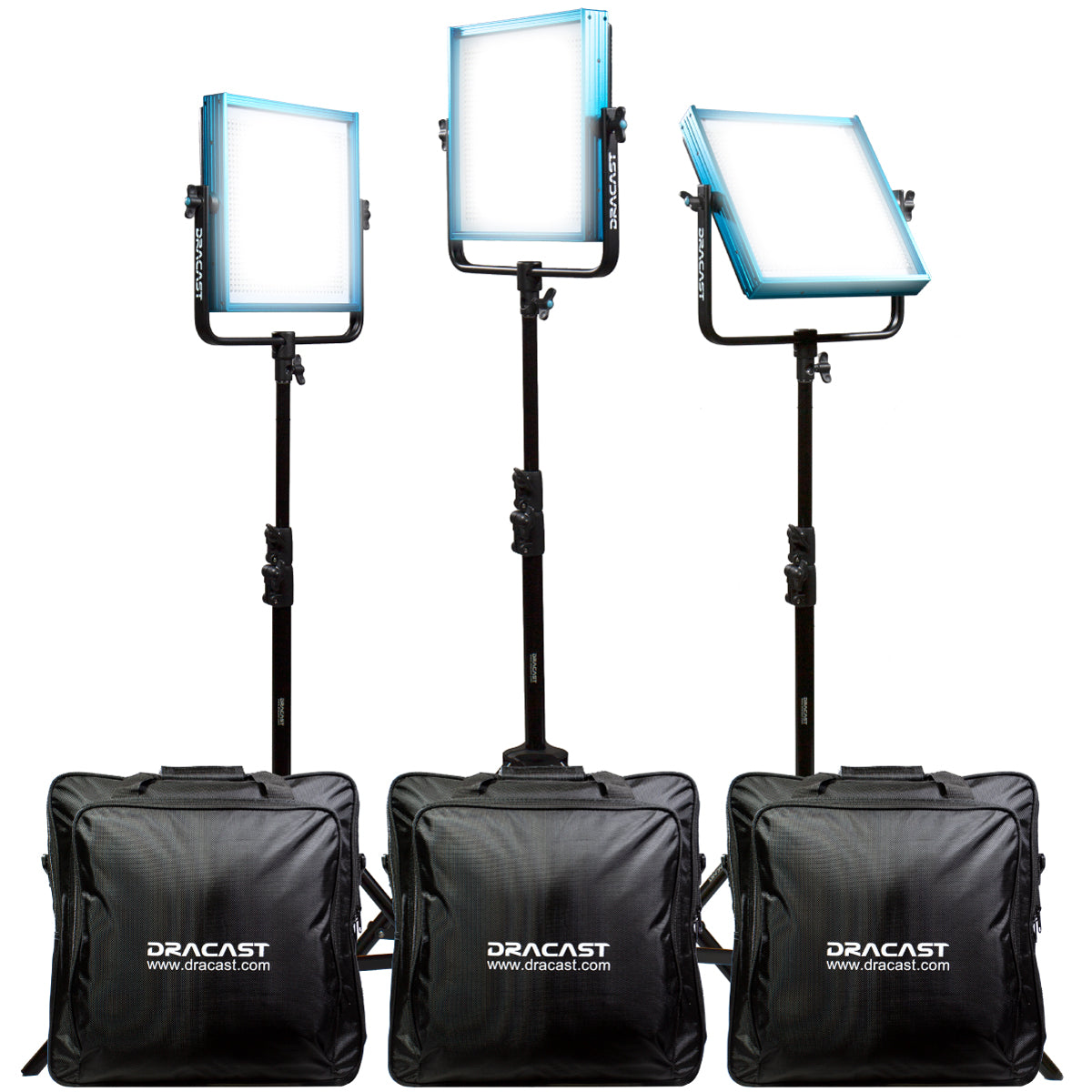 Dracast Plus Series LED1000 Daylight LED 3 Light Kit
