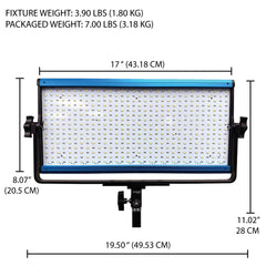 Dracast X Series LED1000 RGB and Bi-Color LED 3 Light Kit with Injection Molded Travel Case
