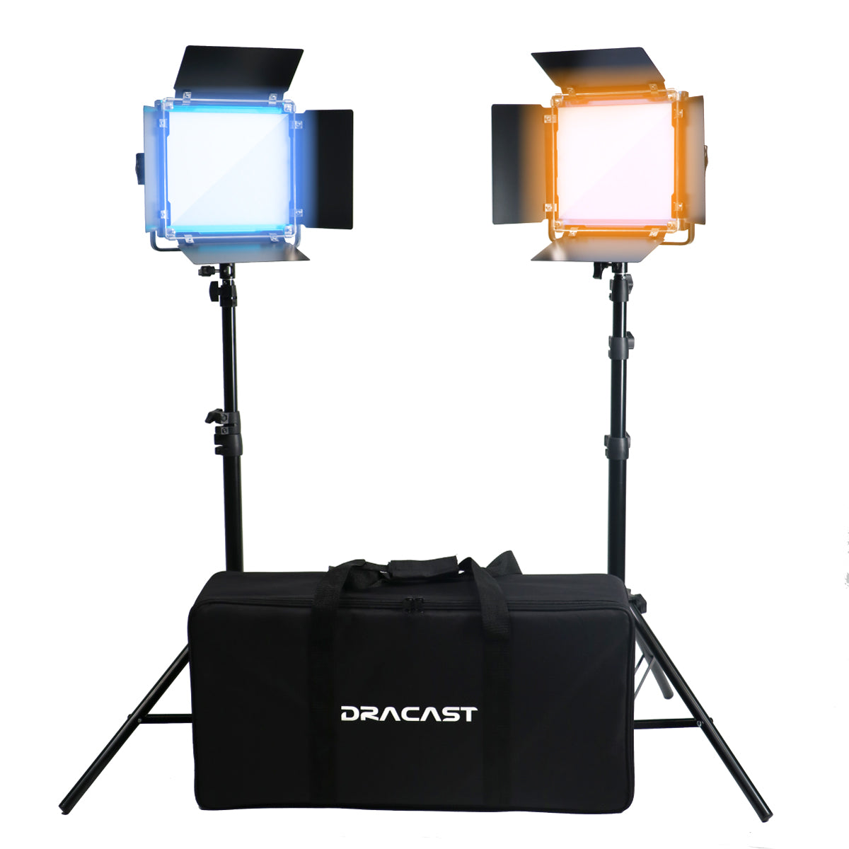 Dracast X Series LED500 Bi-Color LED 2 Light Kit with Nylon Padded Travel Case