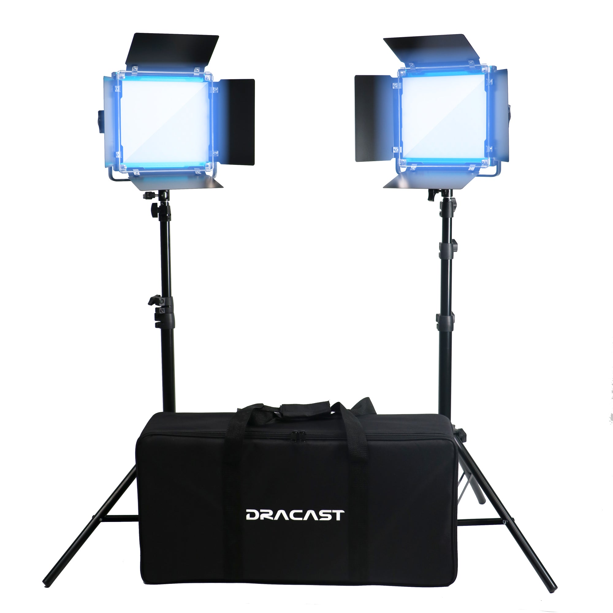 Dracast X Series LED500 Daylight LED 2 Light Kit with Nylon Padded Travel Case