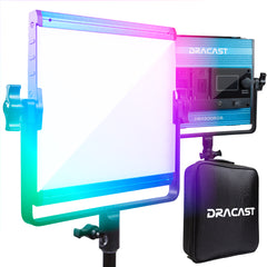 Dracast X Series LED500 RGB and Bi-Color LED 2 Light Kit with Nylon Padded Travel Case