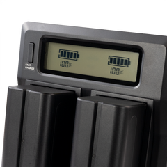 Dual NP-F Battery Charger with Digital Display